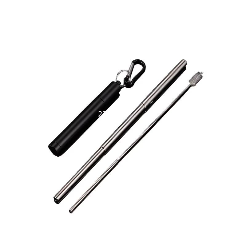 Qianxing 304 Stainless Steel Portable Telescopic Straw Kit