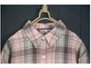 Camicia Giacca da Donna a Quadri Rosa in Cotone e Lino di Media Lunghezza Larga Primavera/Autunno