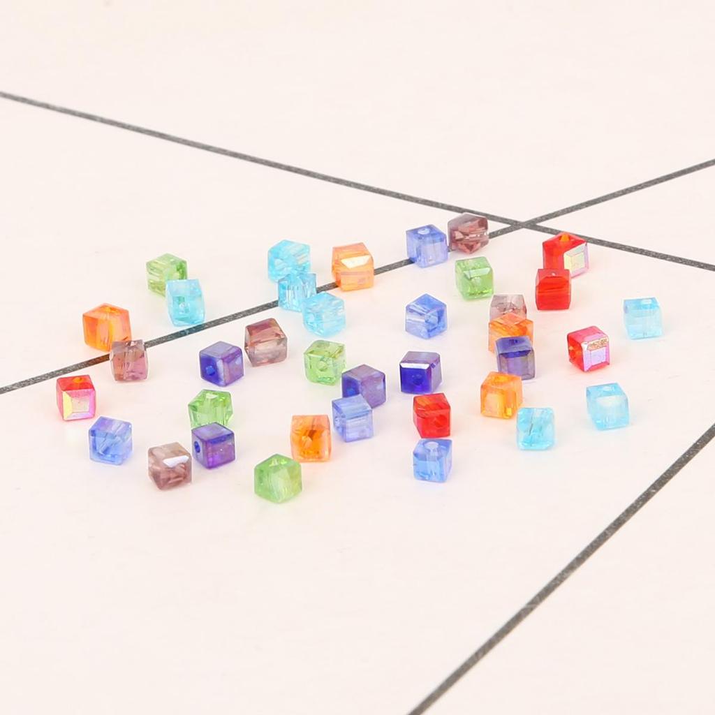 3mm Cube Shape Crystal Glass Wholesale Beads For Jewelry Making DIY Bracelet Necklace Earring