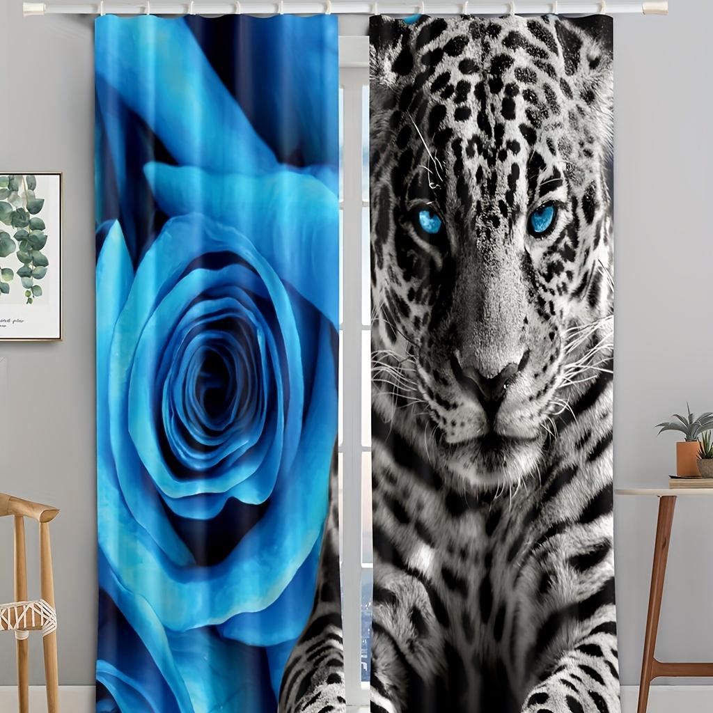 Wild Wolf Animal Free Shipping Window Curtains Blinds For Living Room Kid's Bedroom Bathroom Kicthen Office Door Home Decor2Pcs