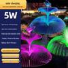 Solar LED Fiber Optic Jellyfish Snowman Garden Light