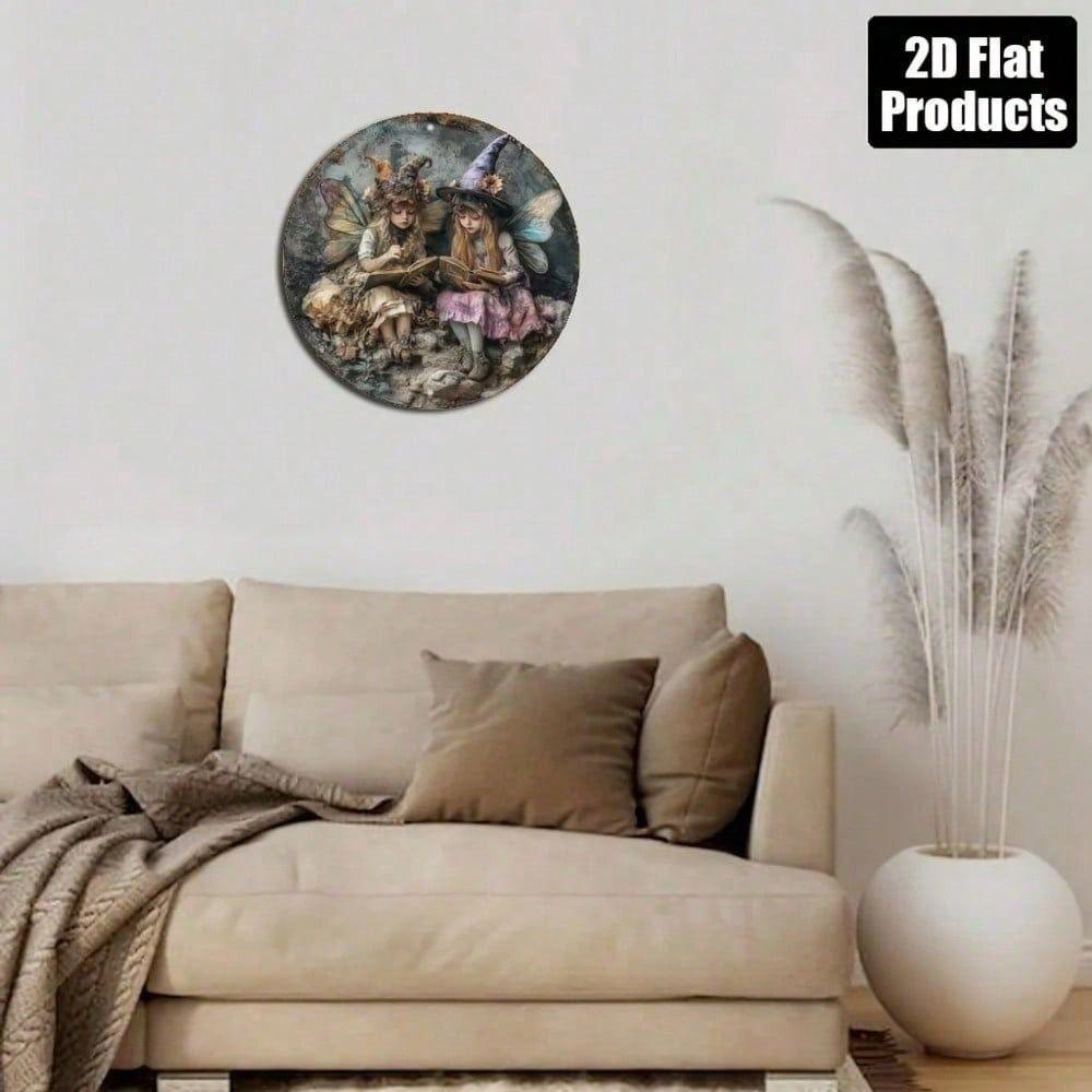 Vintage Metallwandkunst Feenposter Valentinstag Heimdekoration