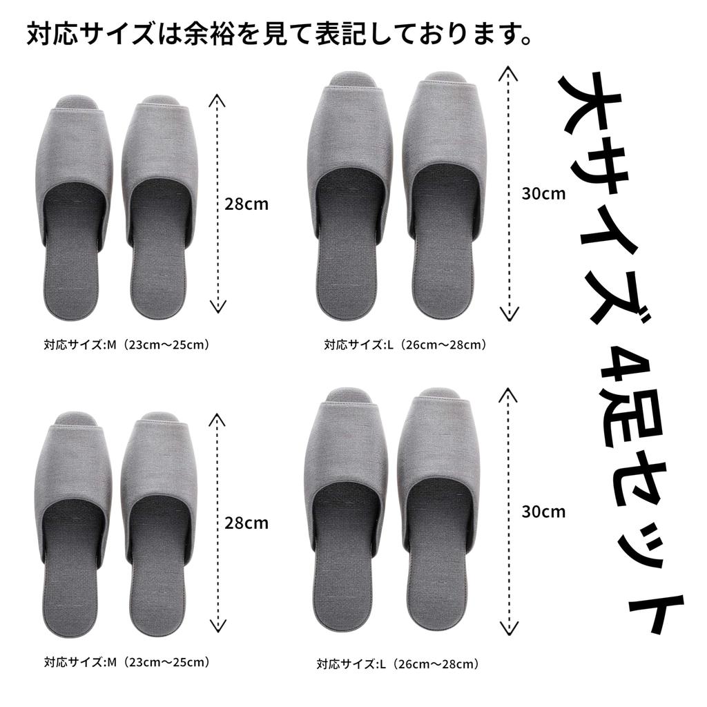 MOON ROOM Indoor Slippers Set of 4 Pairs for Men and 2 Pairs for Perfect for Vinyl and Sodium Large (2 Women), Guests, Summer, Bathroom, Stylish,