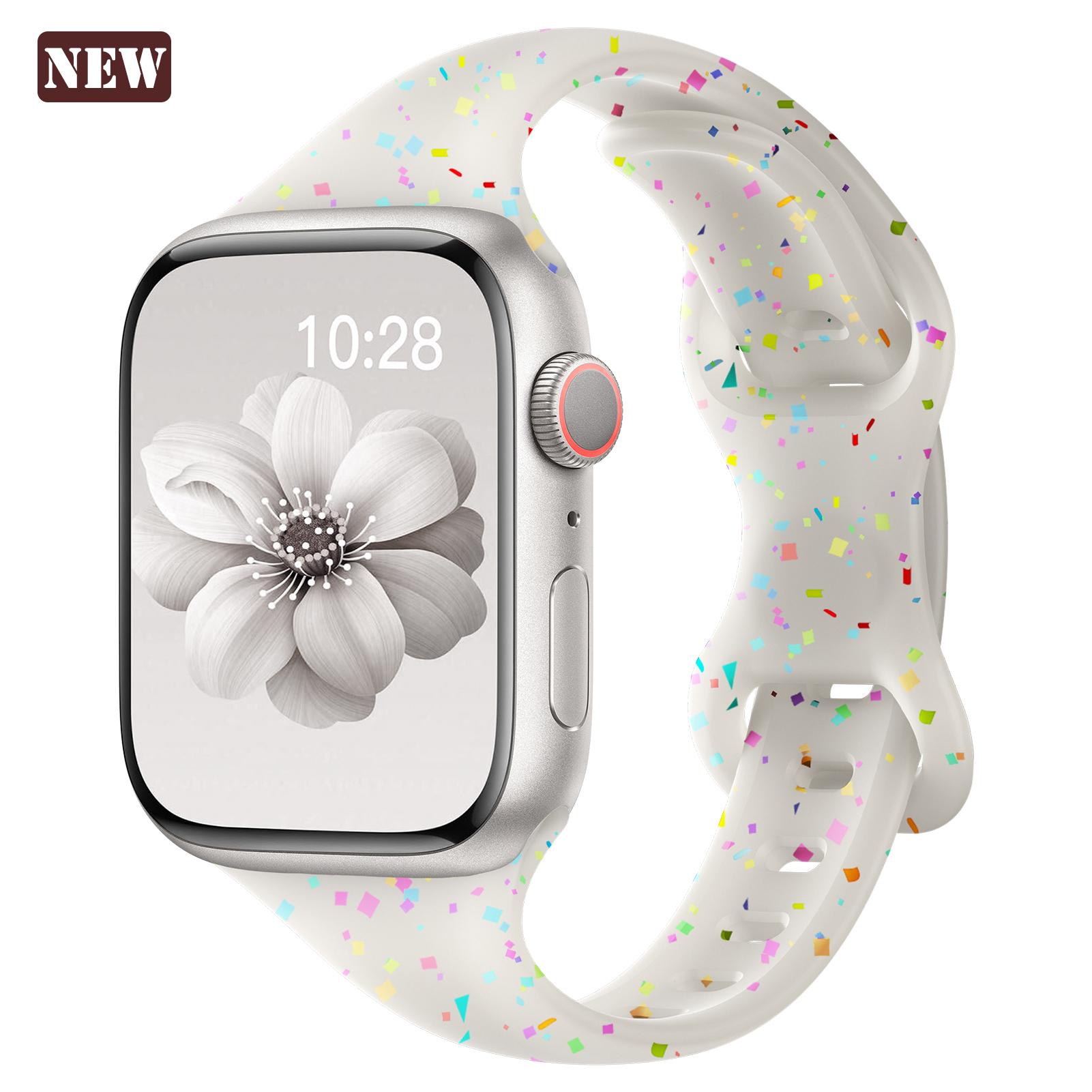 

Спортивные тонкие силиконовые ремешки для смарт-часов 46 мм 42 мм 40 мм 44 мм 41 мм 45 мм 49 мм для Series 10 9 8 7 Ultra New 46-42 44 45 49mm for apple watch