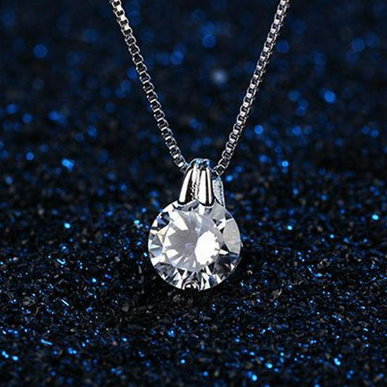 2017 European & American Zircon Clavicle Pendant