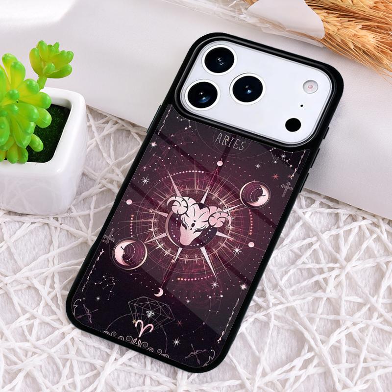 Cartoon Zodiac Phone Case for iPhone 17 Air 16 15 11 12 14 13 Pro Max Shockproof Cover