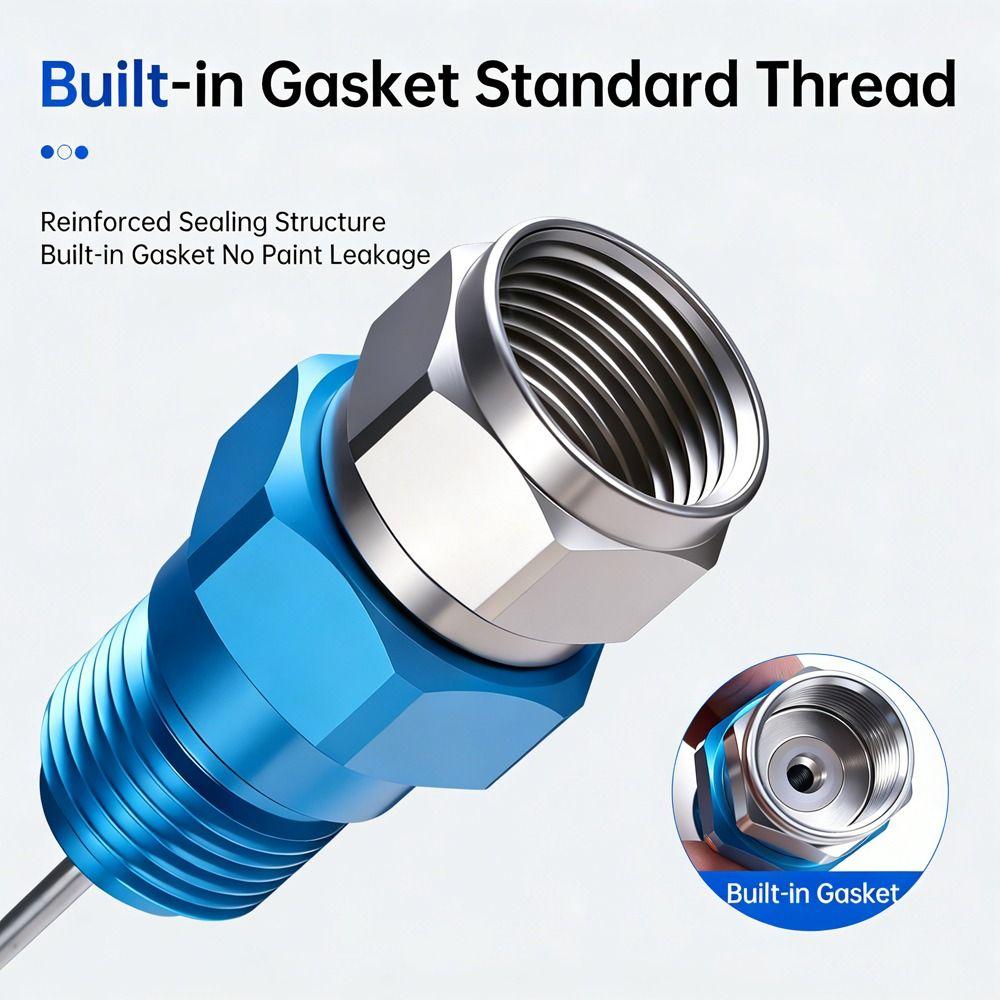 High Hardness Airless Sprayer Adapter Quick Connect 360° Rotatable Rotatable Sprayer Connector Leak-Proof Heavy Duty