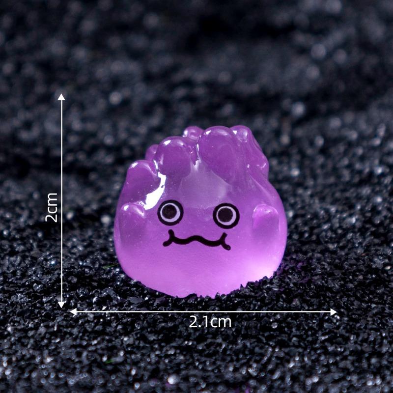 

Милі Хелловінські Маленькі Полум яні Мікроландшафтні Декоративні Підвісні Аксесуари Міні-Прикраси, що світяться у темряві Luminous flame фіолетовий