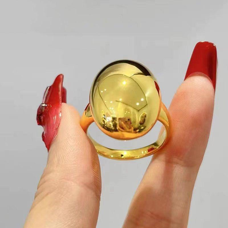 

Gold Plated 2023 Luxury Women s Open Ring with High-End Design Standard Size