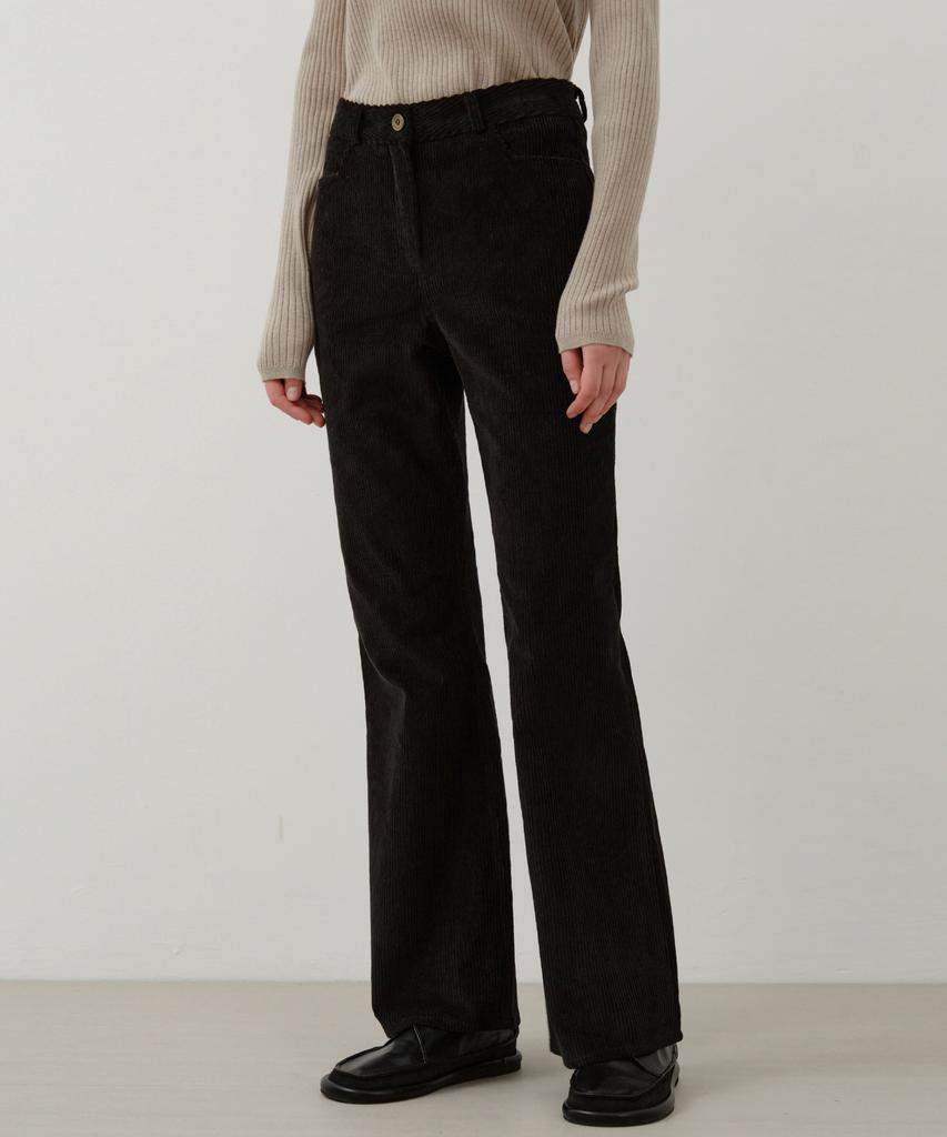 Wednesday Oasis For Woman Habit Corduroy Bootcut Pants_Black(W25-Pt38)