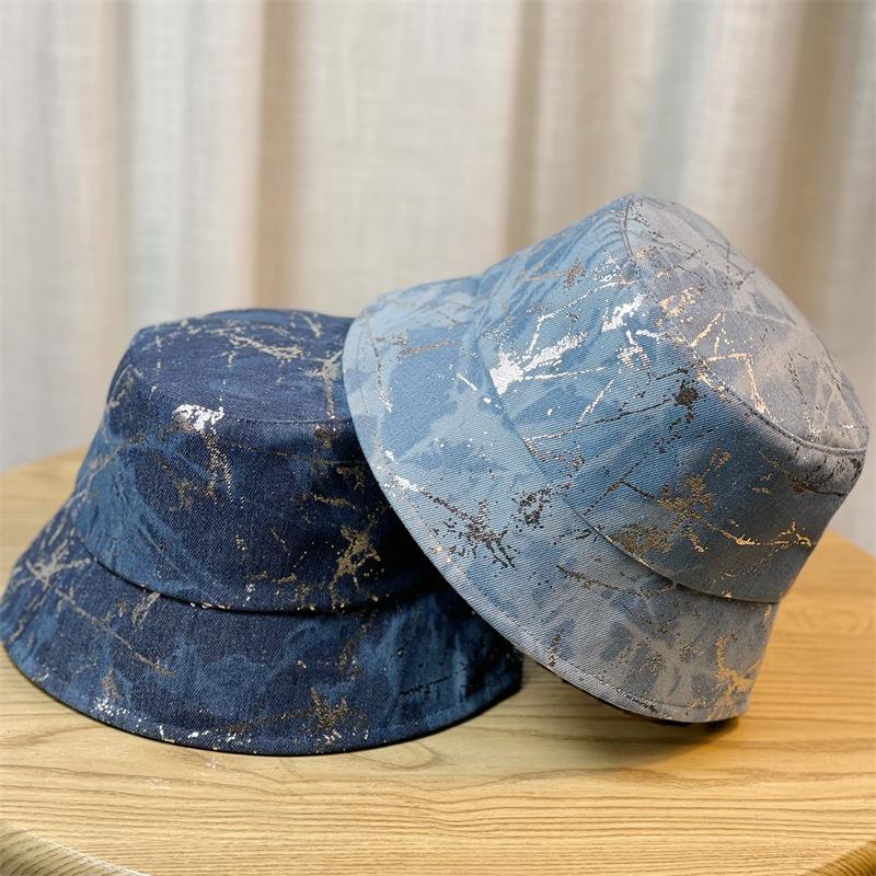 Korean Of Version The Small Fashion Print Fisherman Hat Womens Sun Sunscreen Hat