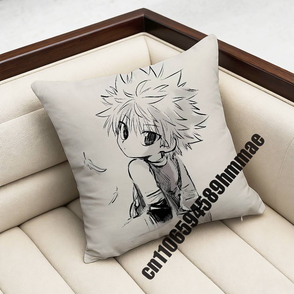 

HHunter x Hunter Killua Gon Throw Pillow Case Sham 45x45cm 35x35cm Square Home Pillowcase Cushion Cover 30x30cm