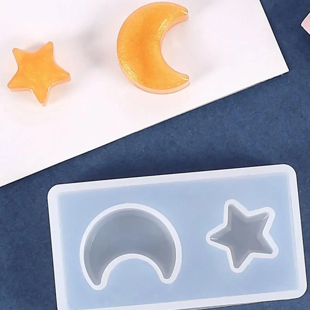 1pc-Star Moon   Jewelry Silicone Mold Resin Epoxy DIY Mobile Phone Decoration Jewelry Tools Crystal Mold