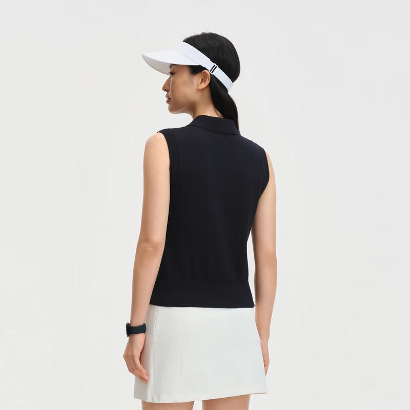 Women's Silk Cotton Wool Polo Vest