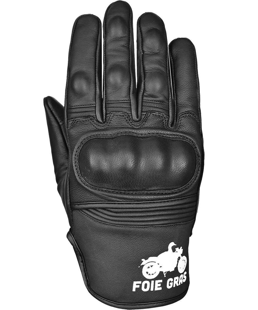 

Kaedear Motorcycle Genuine Goatskin Designed by Foie Gloves, Leather, Gras, KDR-RC-GL2 (L, Black) чёрный