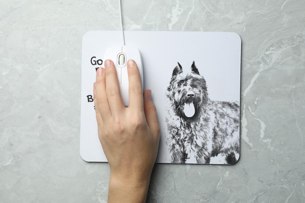 Bouvier des Flandres, Flanders Cattle – Mouse pad with print, personalized dog-themed mouse pad | Art-Dog