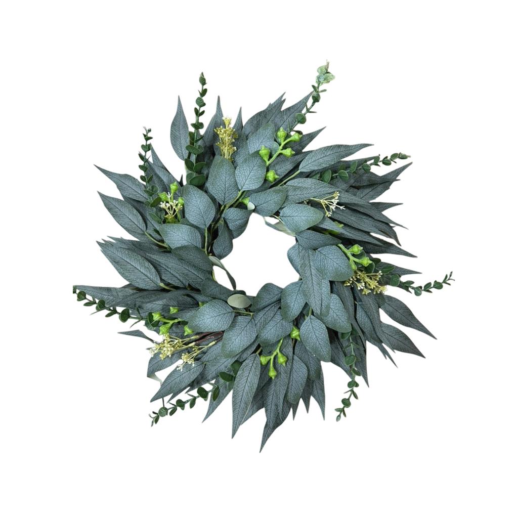 Artificial Wreath for Spring Summer Home Decor Wedding Wall Hanging 50cm