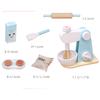 Wooden Kitchen Pretend Play Toy Simulation Wooden Food Mixer Baby Early Learning Educational Toys