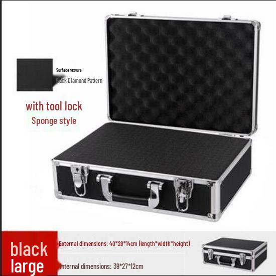 Portable Aluminum Alloy Toolbox for Insurance Documents and Equipment Storage
