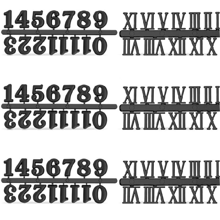 Clock Numeral Equipment Arabic/Roman Watch Clock Part for Crafting Enthusiasts