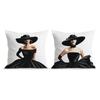 1Pc Fashion Lady Cushion Covers Polyester Apparel Store Pillow Cover For Sofa Chair Bed Car Party Table Decoration