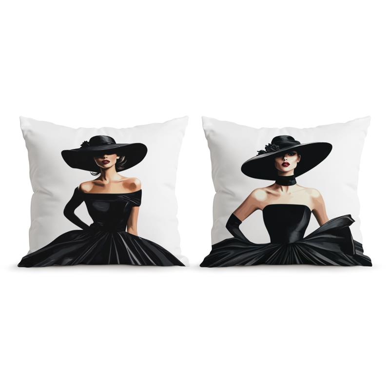 1Pc Fashion Lady Cushion Covers Polyester Apparel Store Pillow Cover For Sofa Chair Bed Car Party Table Decoration