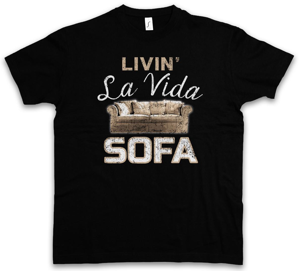 LIVIN LA VIDA SOFA Футболка PC Наука Гик Нерд Геймер Админ Ученый Игровой L