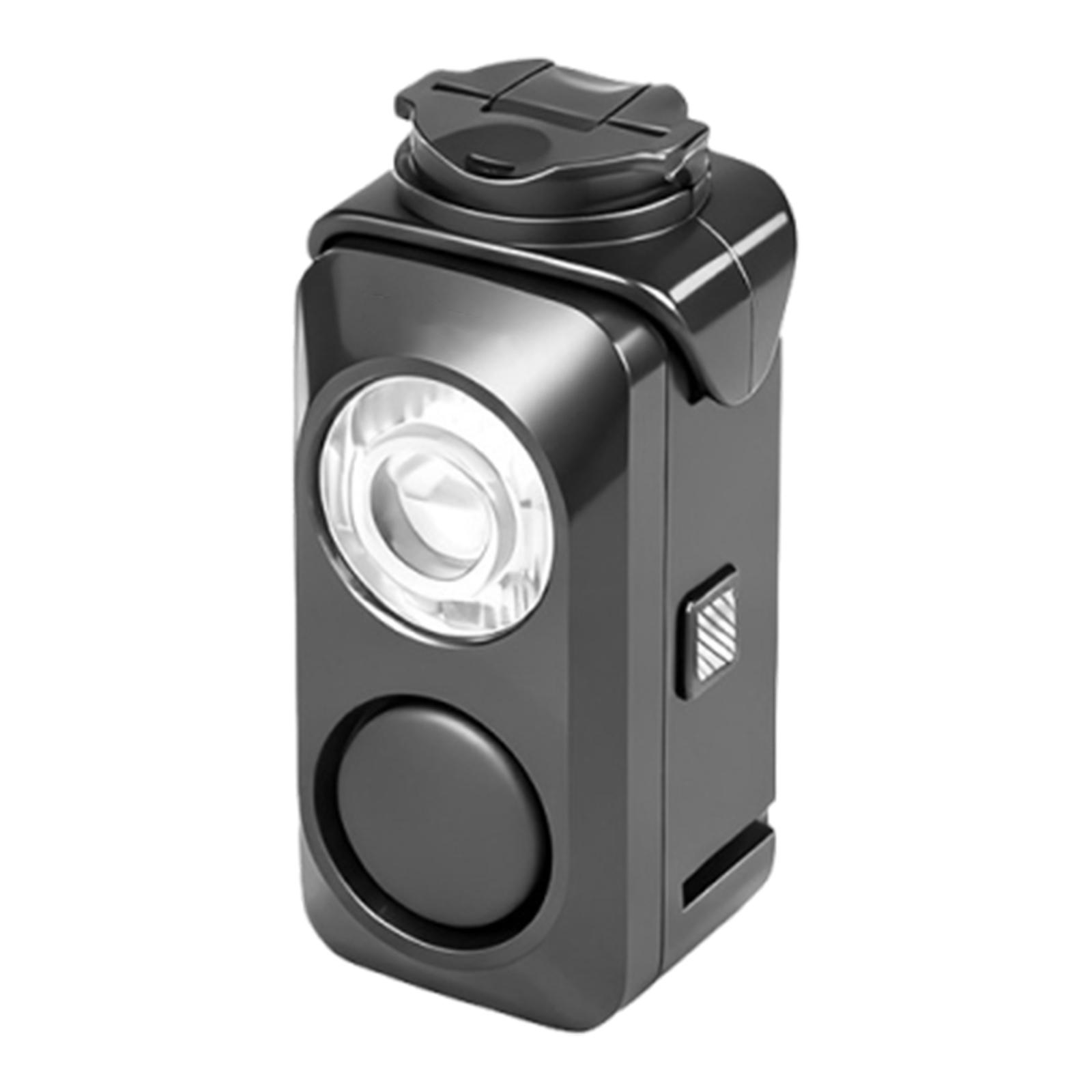 

Hanging Bicycle Light with Horn Front Warning Flashlight USB Charging Night Riding Bicycle Lights for Road/MTB Night Cycling чёрный