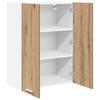 Artisan Oak Wall Cabinet 60 x 31 x 80 cm Engineered Wood