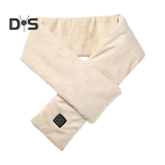 

Зимний шарф для женщин и мужчин, перезаряжаемый, 3 режима нагрева, водонепроницаемый, легкий, для шеи, грелка бежевый