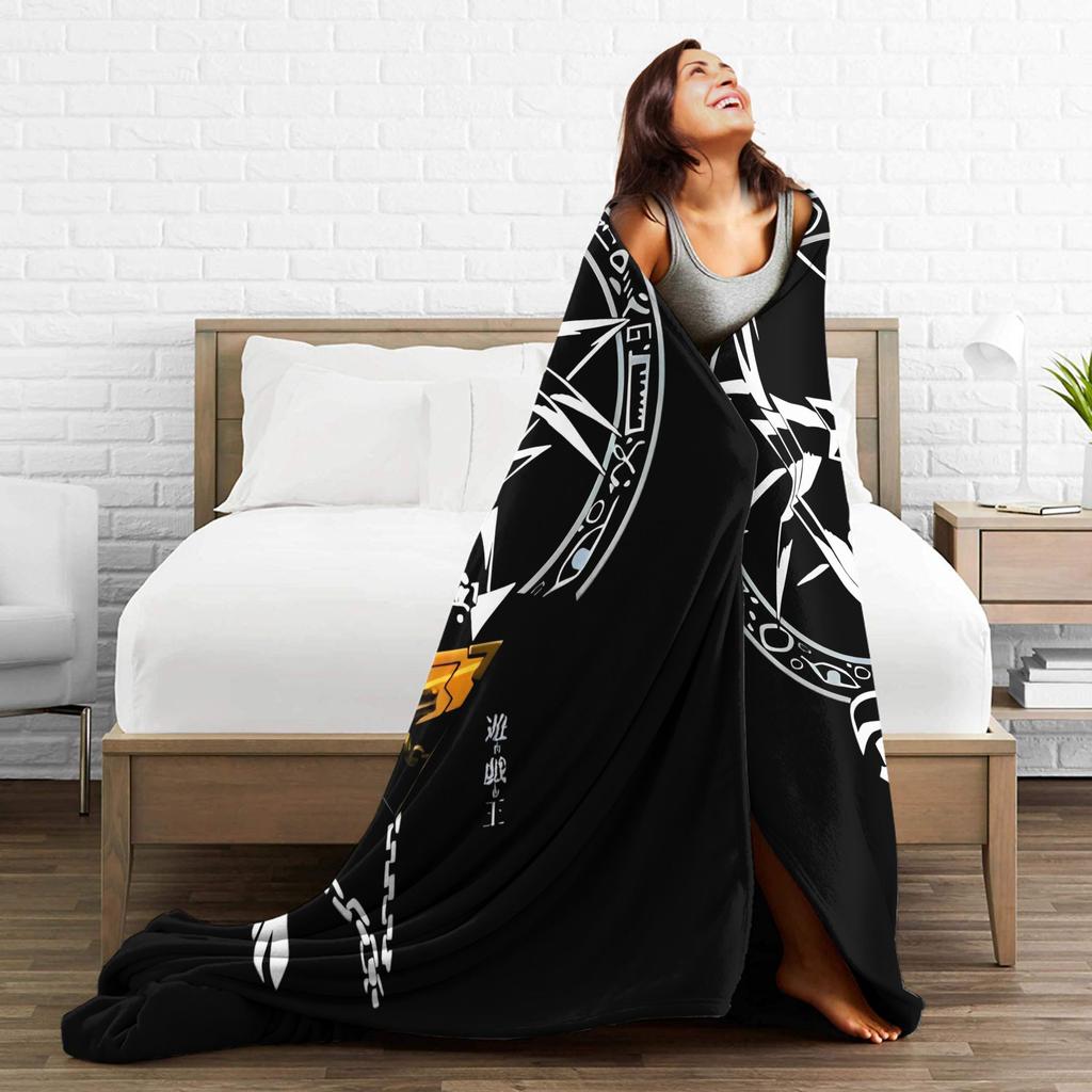 Yu-Gi-Oh!  Velvet Throw Blanket Japanese Anime Manga Aesthetic  Blanket for Bed Travel Soft Quilt,