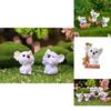 Charming Resin Koala Sculpture Cute Micro Landscape Diy Garden Crystal Ball Accessory