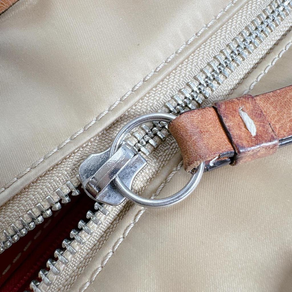 Coach Ashley Dot Handbag Nylon Brown Women B1481-F20027 Used