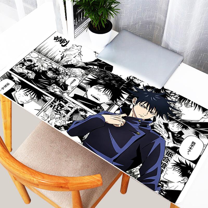 Large Gaming Mouse Pad Jjujutsu Kaisen Keyboard Mat Anime Carpet Gamer Extended Desk Mat Rubber Computer Mousepad For Best Gift