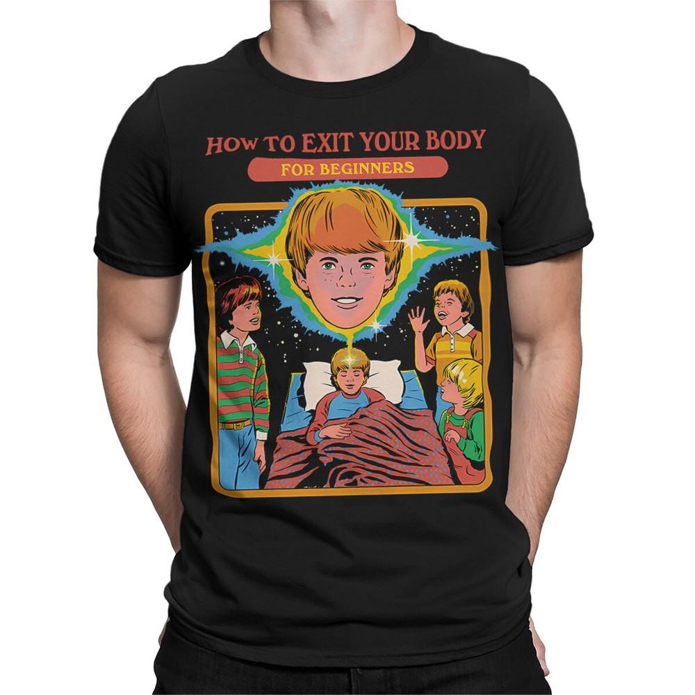 

How To Exit Your Body 80s Out-of-Body Experience T-Shirt #SR#T433 L