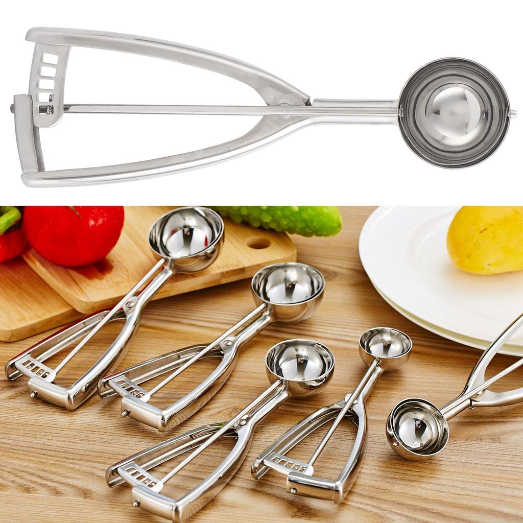 Ice Cream Spoon Multi Function 304 Stainless Steel Fruit Melon Meat Scoop Kitchen Utensils
