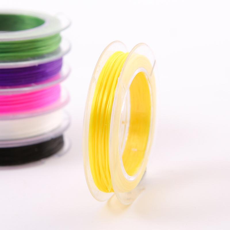 10m Flat Elastic Cord for DIY Bracelet Making and Jewelry Beading New 10m Roll Elastic Flat лимонно-желтый