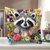 Raccoon Throw Cushion Covers Chair Living Room Pillowcase Cozy Zipper Sofa Pillow Covers Animal Bedroom Indoor Home Decor