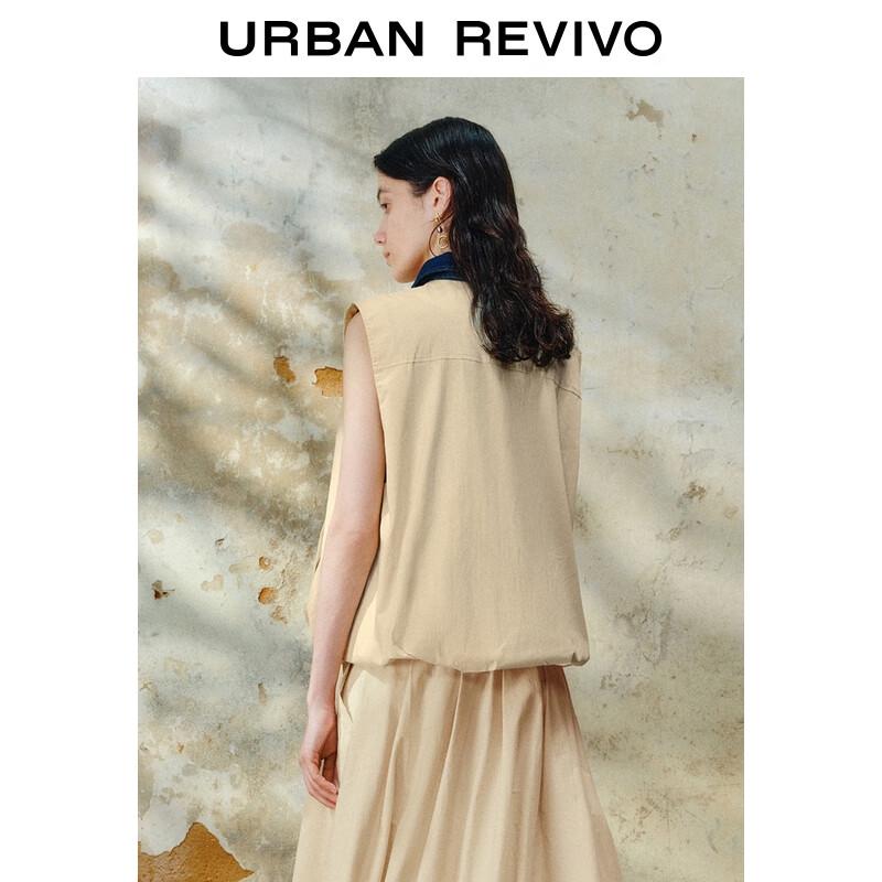 UR Women's Casual Zipper Sleeveless Vest