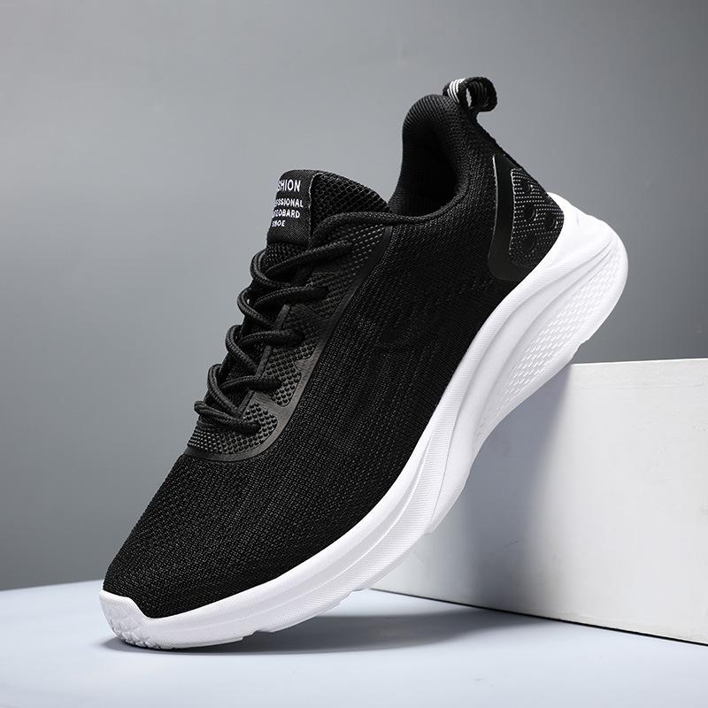 2025 new breathable casual sports running shoes flying woven mesh shoes lightweight soft sole women's sports shoes women's shoes