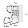 Stainless Steel Washbasin Hooks Storage Racks Punch-Free Bathroom Basin Hook Save Space Wall Mount Storage Hooks Holders Shelf