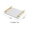 Imitation marble textured ceramic tray Skincare products, jewelry storage tray Dressing table storage ornaments Bathroom tray