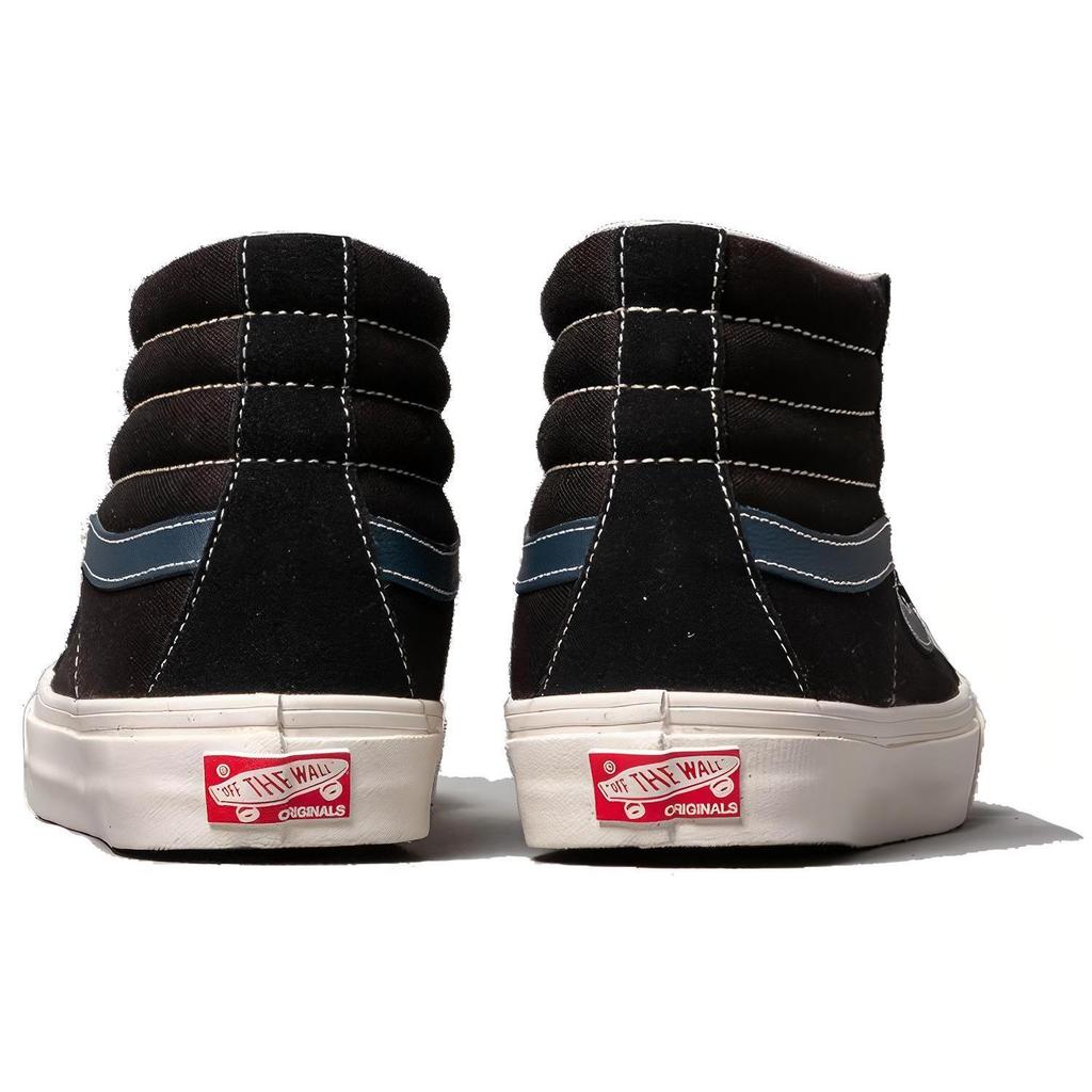 Vans Sk8-Hi LX Suede Canvas 'Black Dress Blue' (Unisex) Black / Dress Blue Skateboard Shoes VN0A45JLVQP
