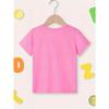 European Size Girls Summer Casual Short Sleeved T Shirt Roller Skates and Letter Print