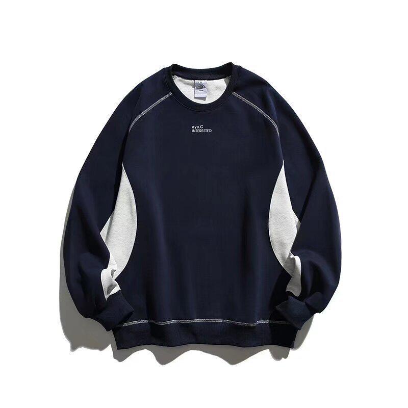 2025 Men s Korean Style Loose Round Neck Hoodie - Autumn/Winter Trend M