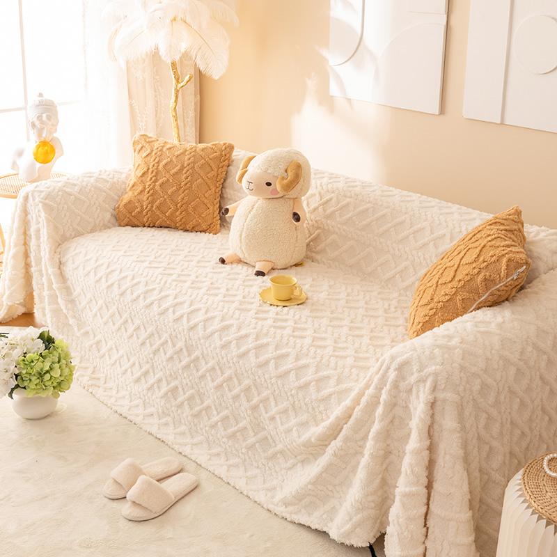 Winter Plush Sofa Cover Cloth Non-slip New Sofa Towel Lazy All-inclusive Universal Sofa Full Cover Blanket