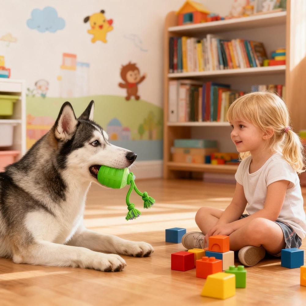 Durable Dog Toy Electric Jumping Ball Automatic Bouncing Chew Proof Ball for Aggressive Chewers Interactive Pet Chew Toy