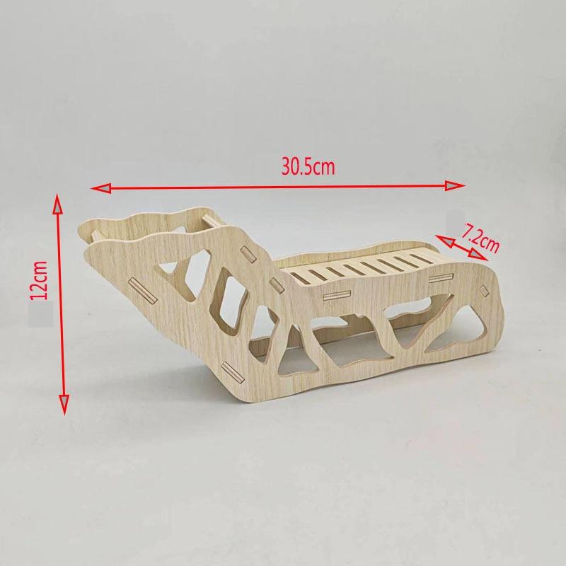 Unterirdische Höhle Hamster Goldener Bär Zwerg Peeking Haus Multifunktionales Holzlandschaft Natürlicher Windschutz Benutzt