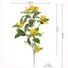 Yellow Flower Osmanthus Artificial Flower Green Leaves Garden Decorations Osmanthus Leaves Branches Photo Props Fake Flowers
