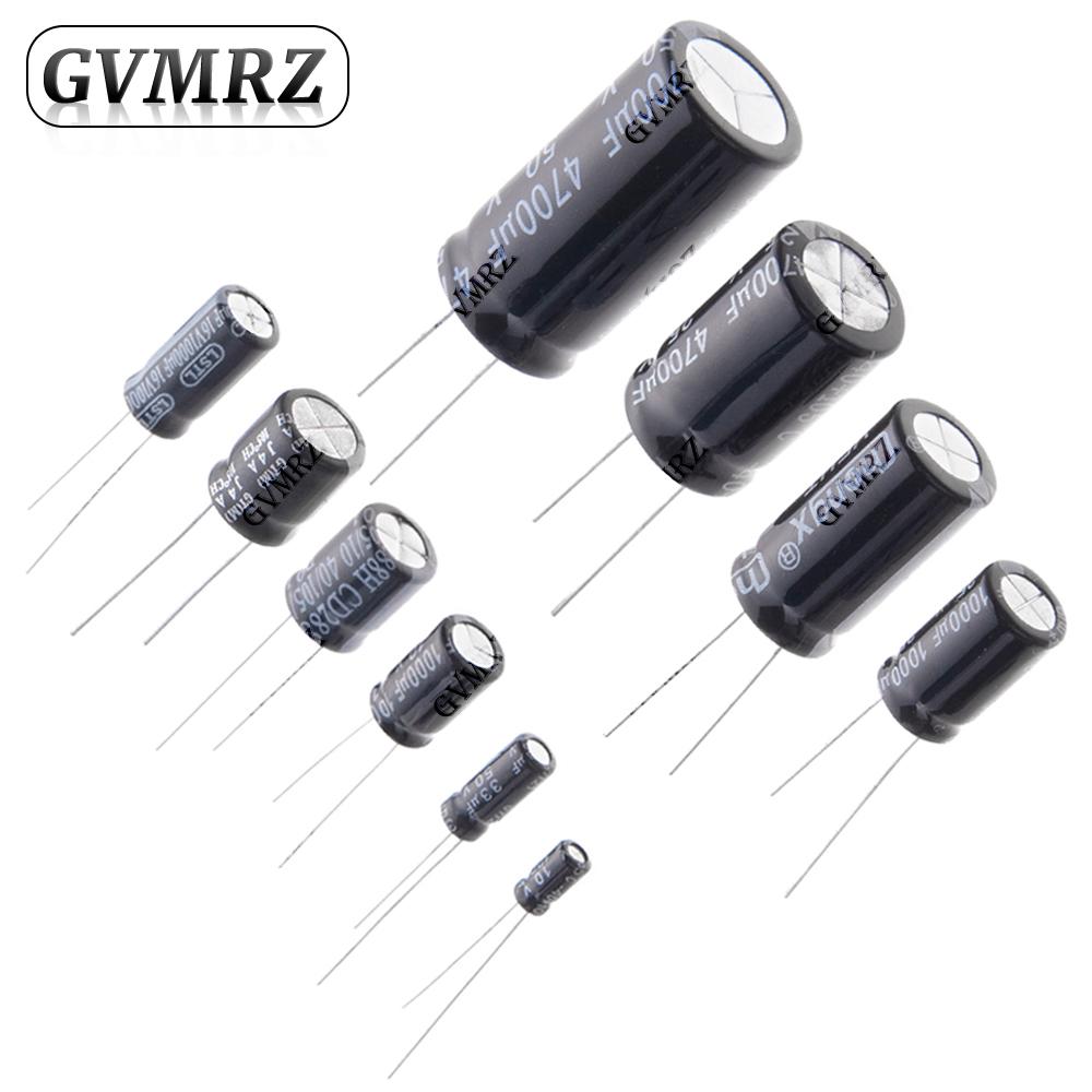 1UF 2.2UF 4.7UF 10UF Electrolytic Capacitor 1000UF 22UF 33UF 47UF 470UF 100UF 220UF 50V 10V 16V 6.3V 25V 35V